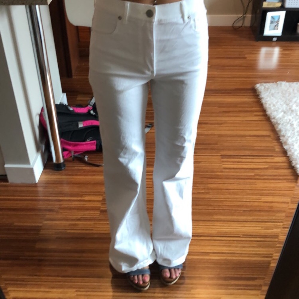 express High Waisted flare jeans size 2
